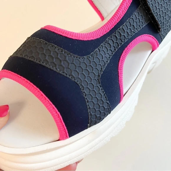 Joshua Sanders Fuxia Spice Scuba Pink Platform Sandals - Picture 9 of 15